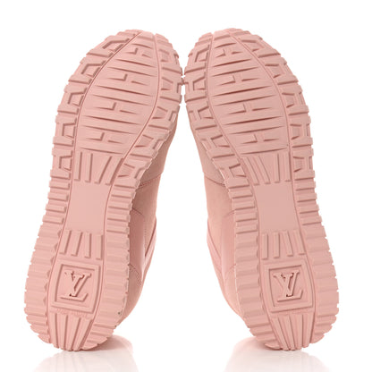 Louis Vuitton Suede Calfskin Run Away Sneakers 37.5 Pink 5 of 8