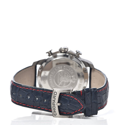 Chopard Stainless Steel Alligator 46mm Grand Prix de Monaco Historique Automatic Watch Blue 4 of 10