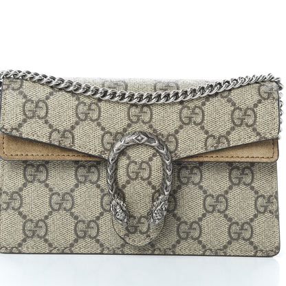 Gucci GG Supreme Monogram Super Mini Dionysus Shoulder Bag Taupe 7 of 11