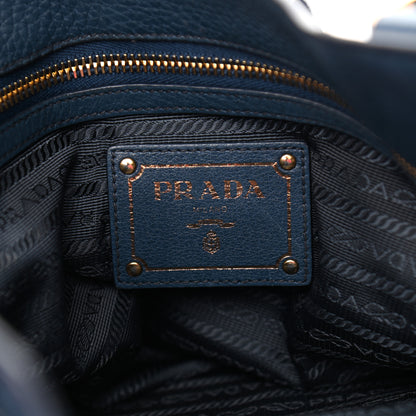 Prada Vitello Daino Pushlock Tote Bleuette 5 of 11