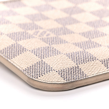 Louis Vuitton Damier Azur Neverfull MM GM Pochette Rose Ballerine 8 of 12