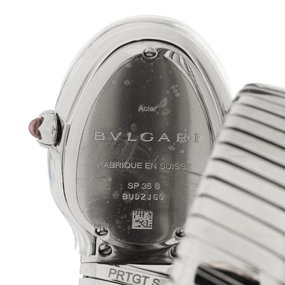 Bulgari Stainless Steel 35mm Serpenti Tubogas Double Spiral Quartz Watch 4 of 5