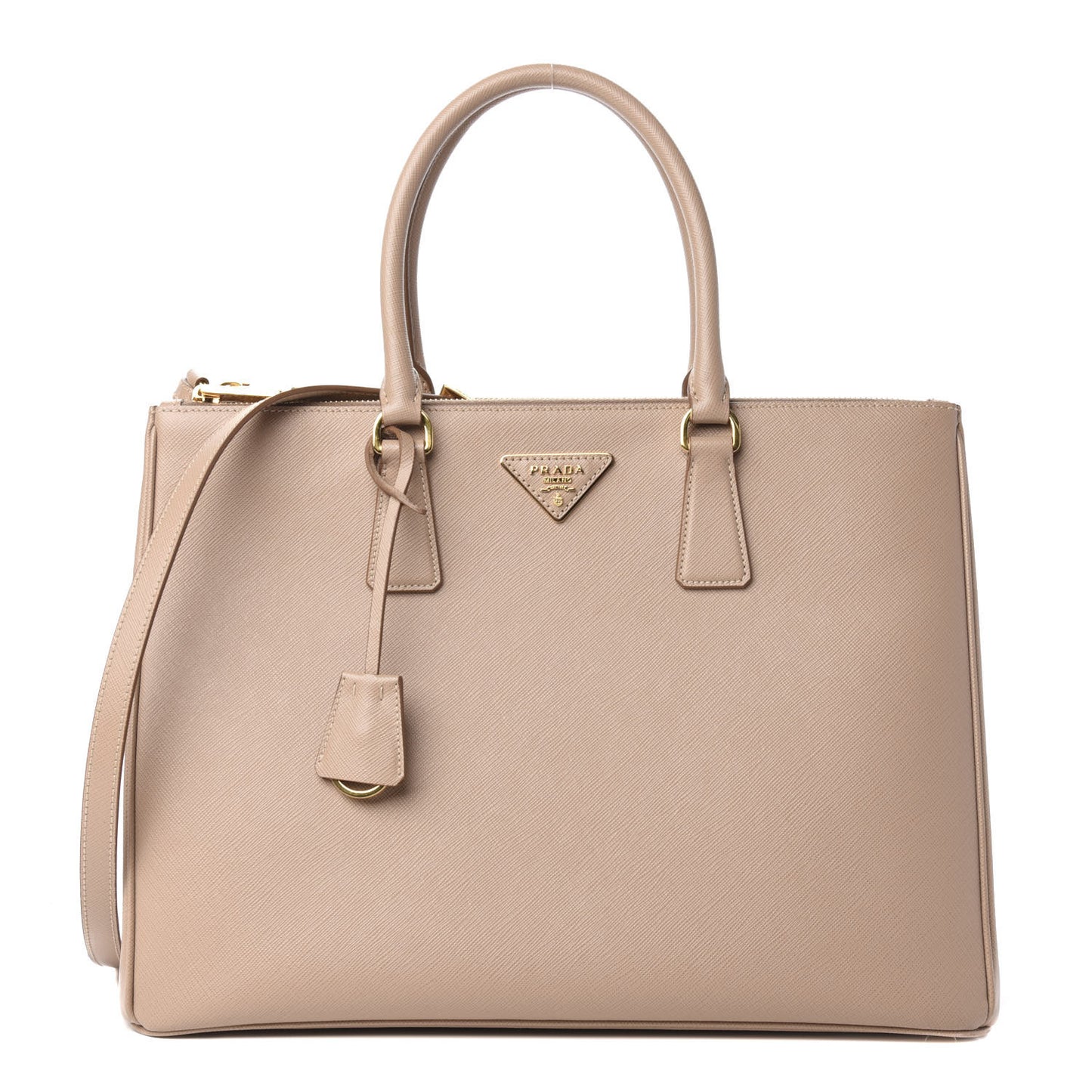 Saffiano Large Galleria Double Zip Tote Cammeo