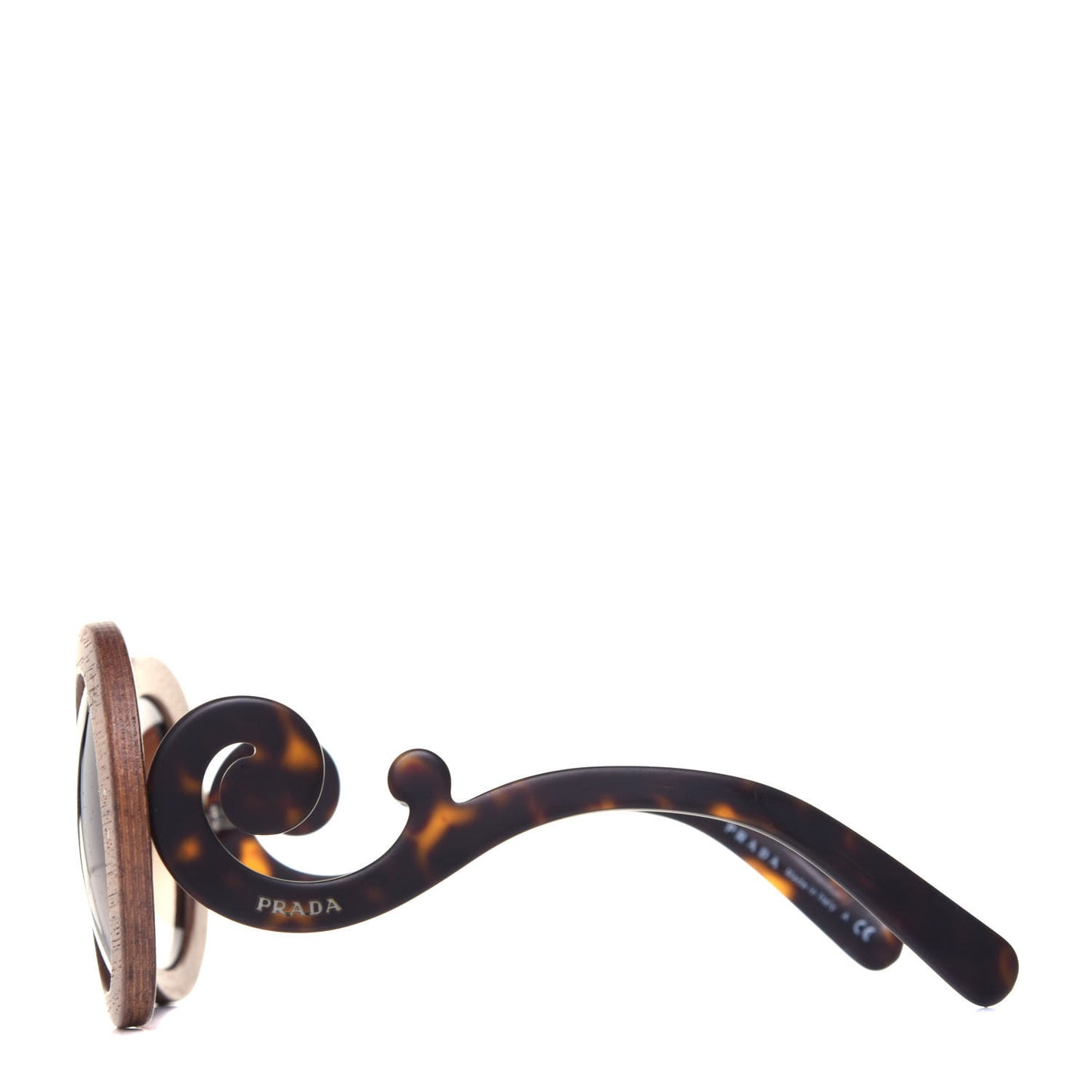 Wooden Baroque Sunglasses SPR 27R Black Tortoise