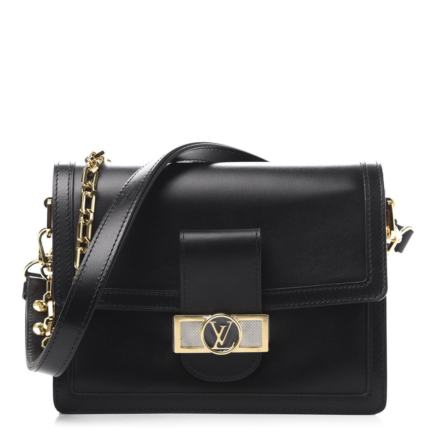 Smooth Calfskin Dauphine MM Black
