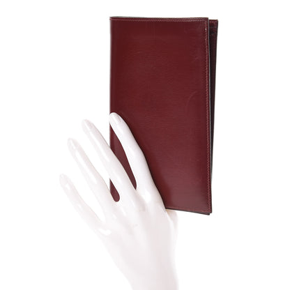Hermes Box Checkbook Holder Wallet Rouge H 2 of 7