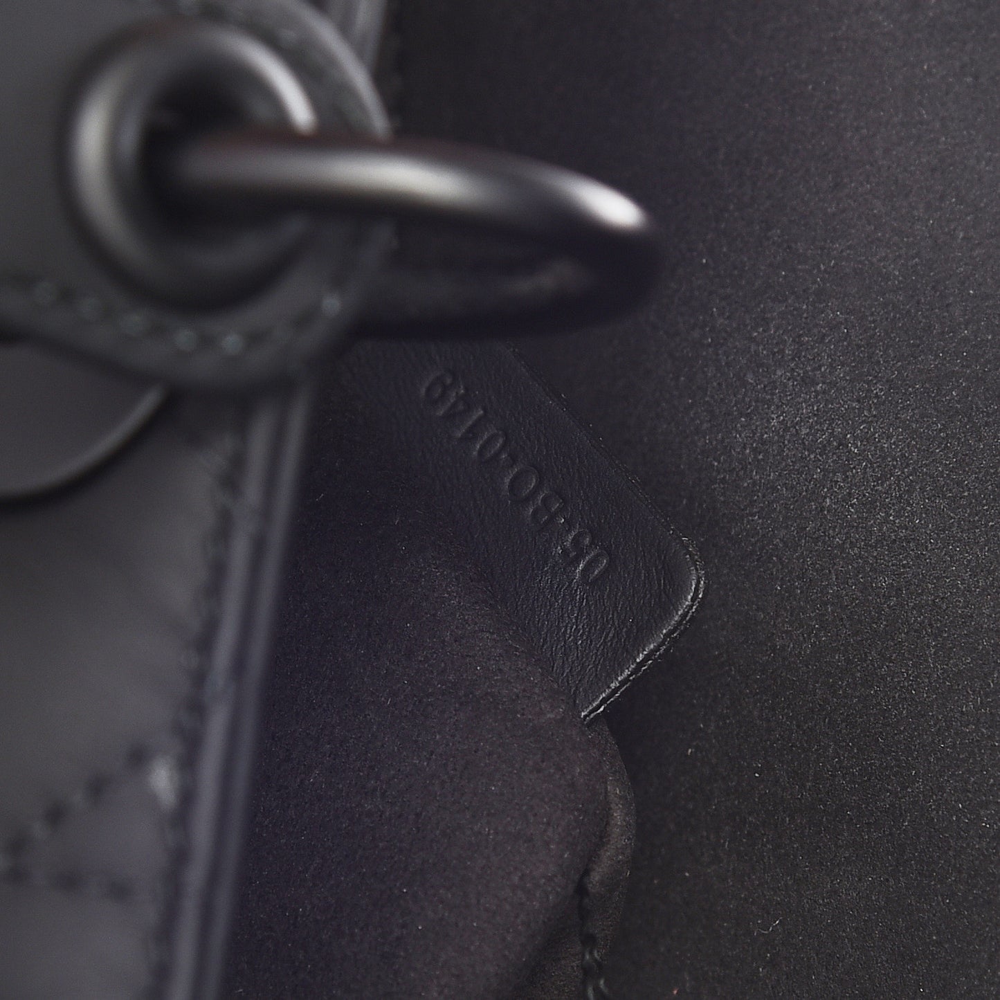 Ultra Matte Calfskin Cannage Medium Lady Dior Black