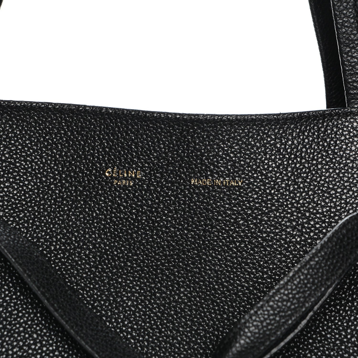 Celine Soft Grained Calfskin Medium Cabas Phantom Black 8 of 9