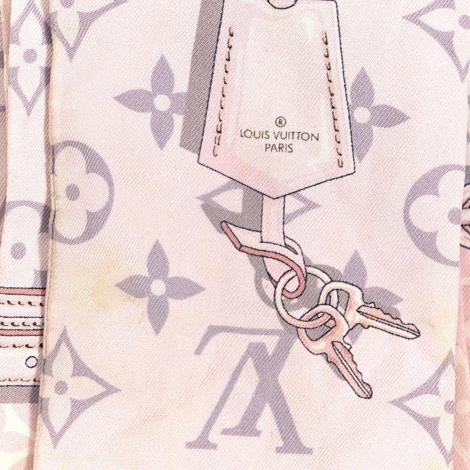 Louis Vuitton Silk Monogram Confidential Bandeau Light Pink 3 of 4