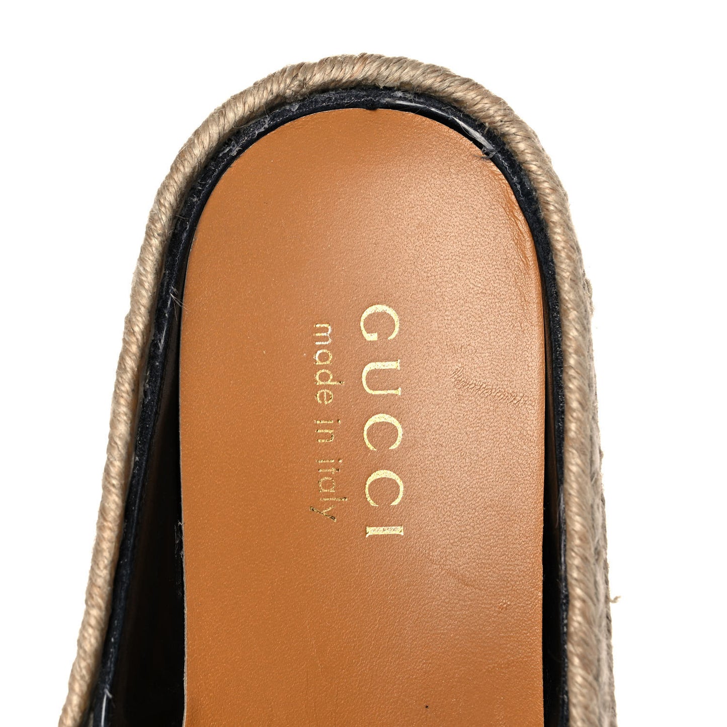 Canvas Rhombus Horsebit Espadrille Slippers 5 Camel Brown Black