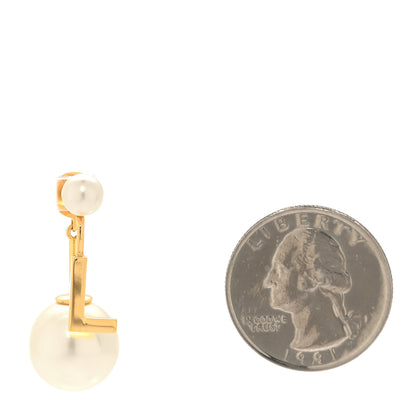 Christian Dior Pearl My ABCDior L Tribale Earring Gold 2 of 5