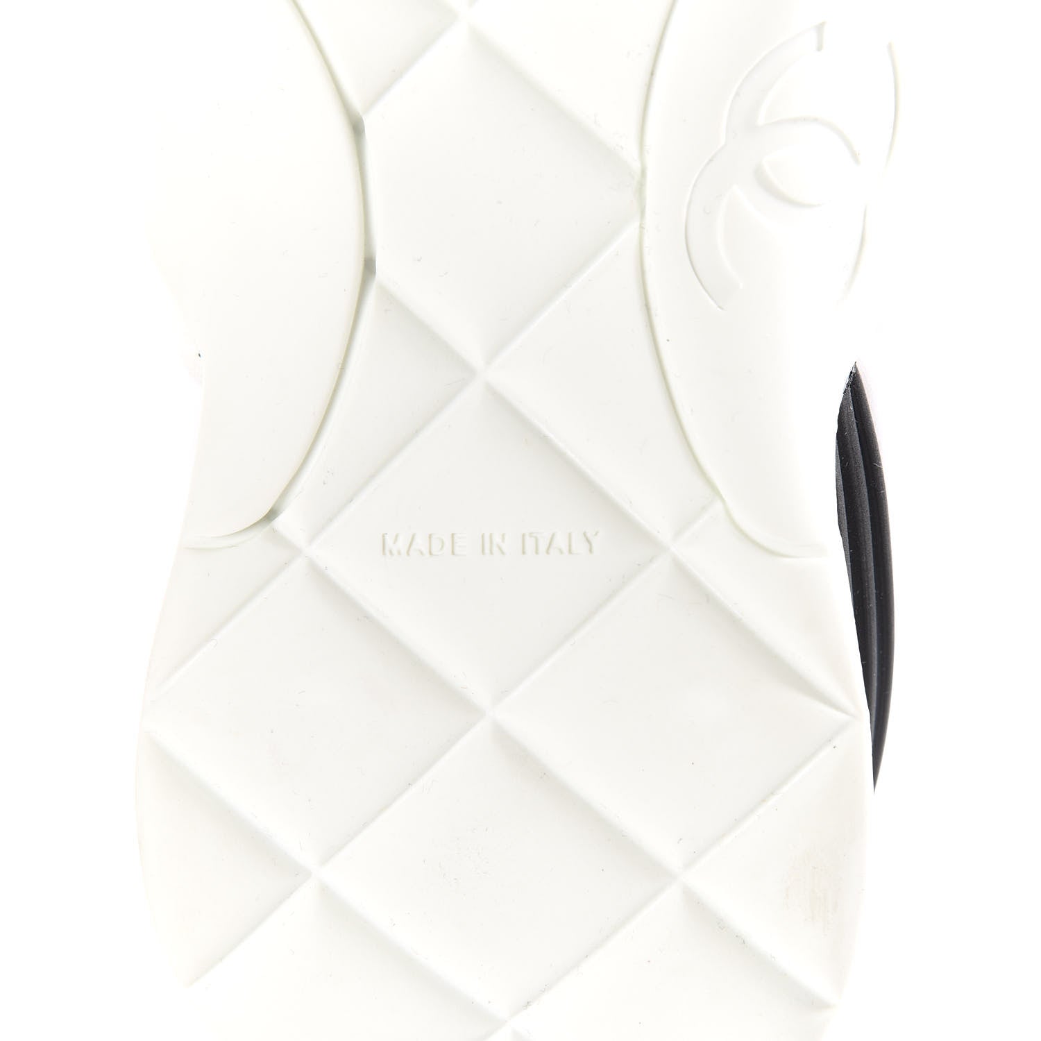 Chanel Stretch Fabric CC Sneakers 36.5 White 6 of 10