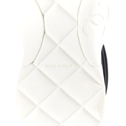 Chanel Stretch Fabric CC Sneakers 36.5 White 6 of 10