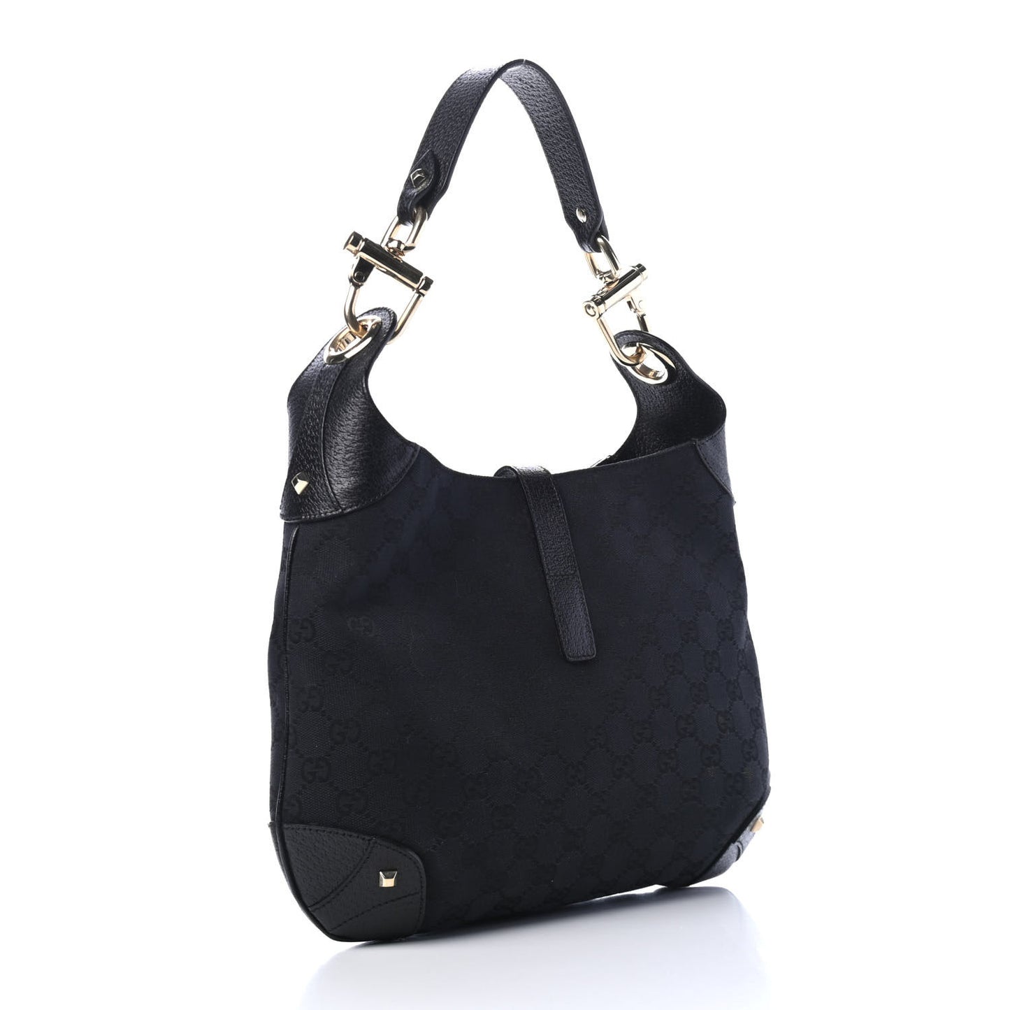 Monogram Piston Lock Jackie O Hobo Black