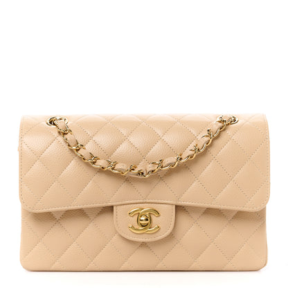 Chanel Caviar Quilted Small Double Flap Beige 1 of 13