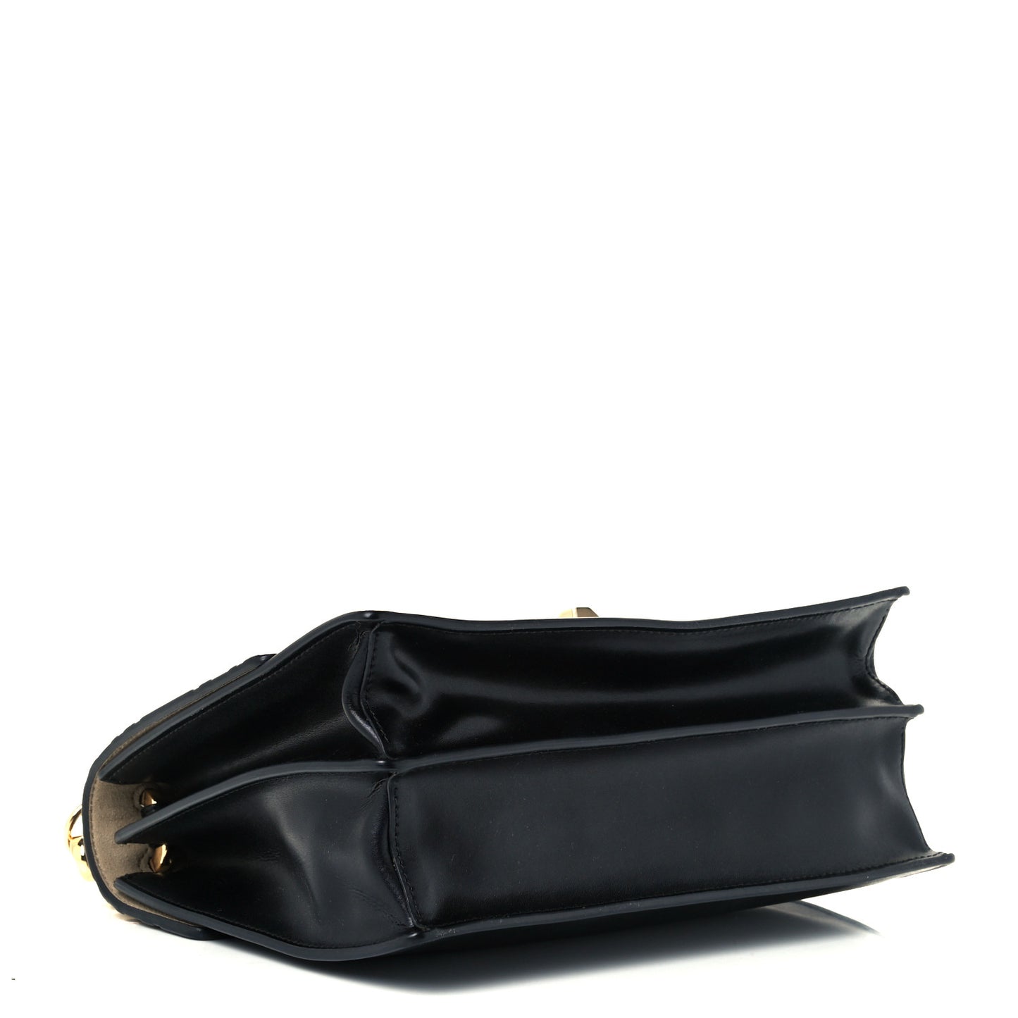 Vitello Liberty Bi-Color FF 1974 Embossed Kan I Shoulder Bag Black Maya