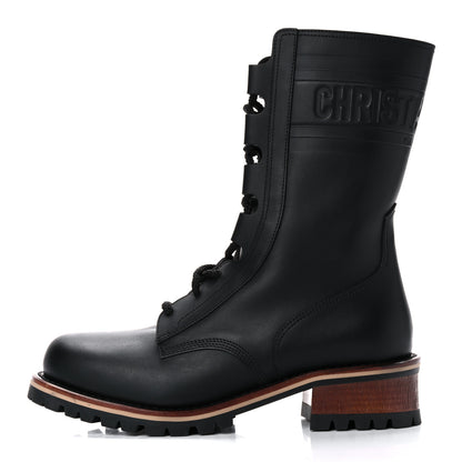 Christian Dior Calfskin Dior Quest 35mm Hiking Boots 37.5 Black 1 of 13