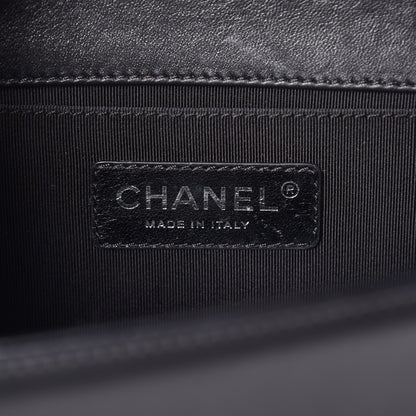 Chanel Lambskin Quilted Medium Boy Flap Black 6 of 8