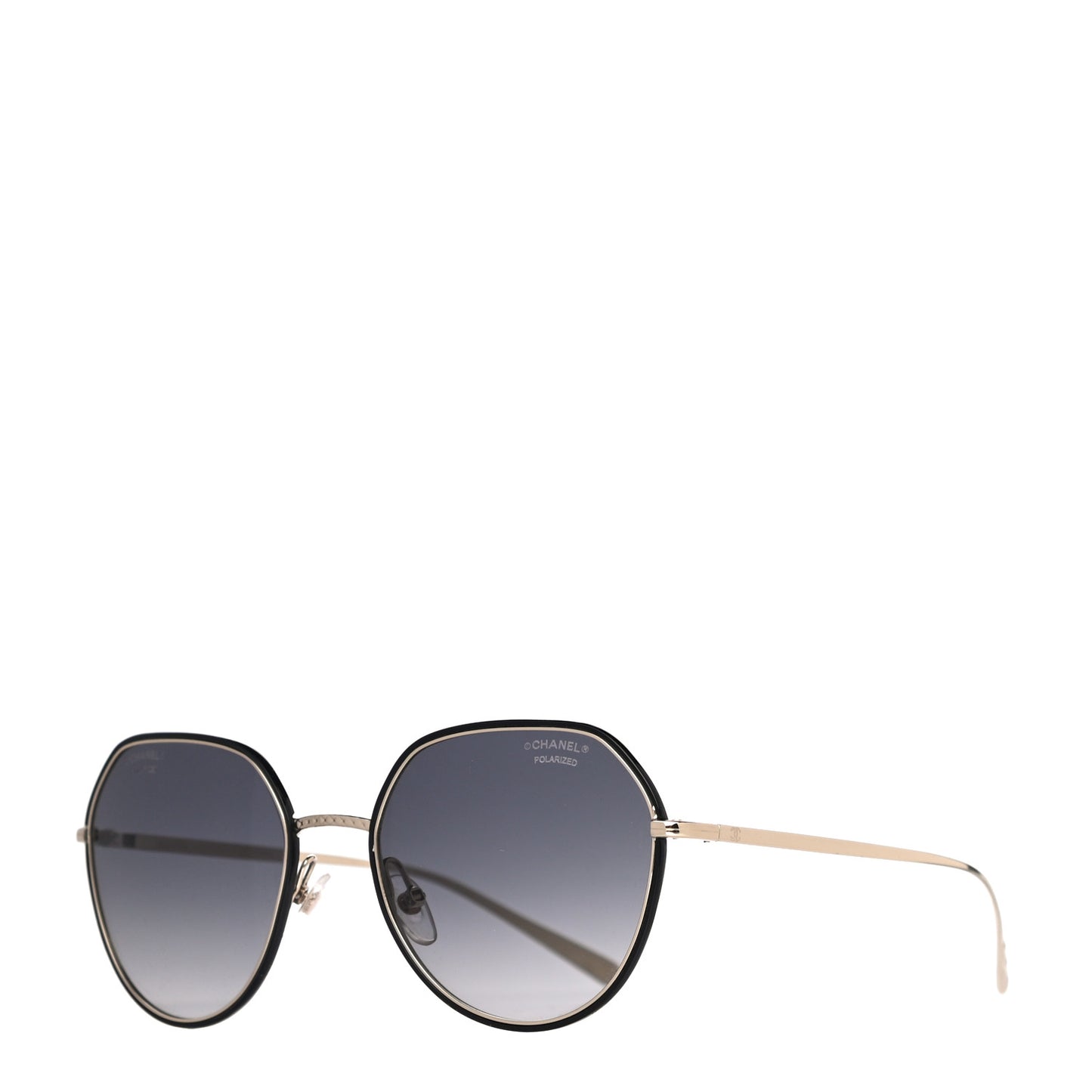 Round Sunglasses 4251-J Gold Black