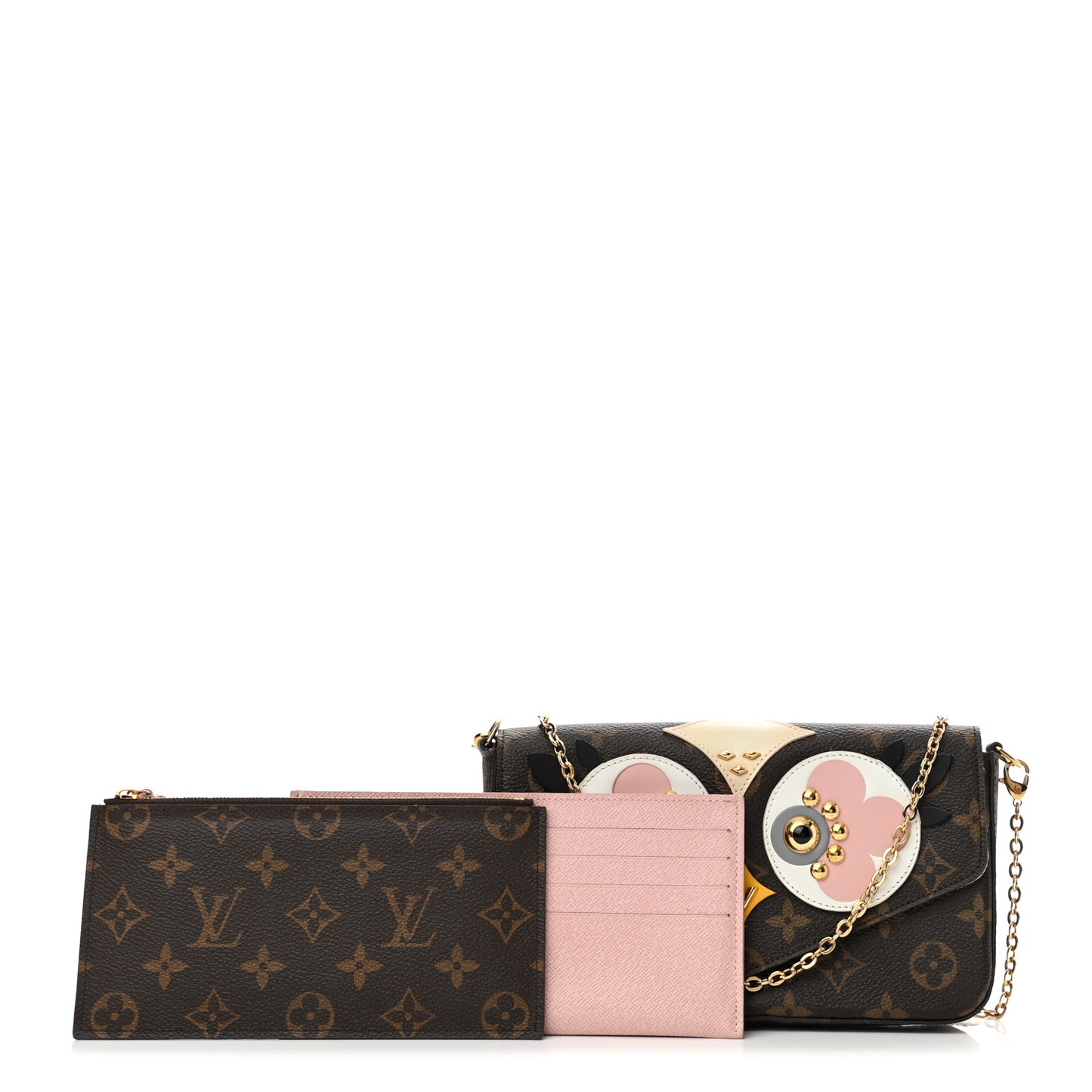 Monogram Lovely Birds Pochette Felicie Chain Wallet