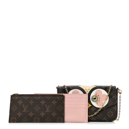 Louis Vuitton Monogram Lovely Birds Pochette Felicie Chain Wallet 1 of 12