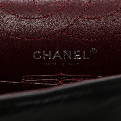 Chanel Aged Calfskin Chevron Quilted 2.55 Reissue 226 So Black 6 of 10
