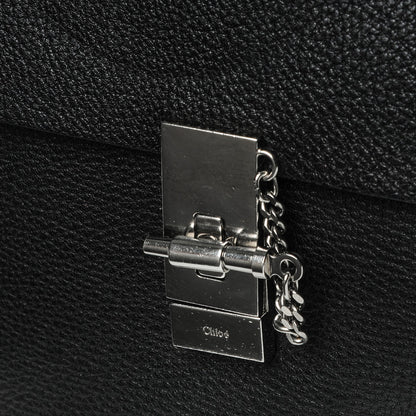 Chloe Grained Lambskin Medium Drew Shoulder Bag Black 7 of 7