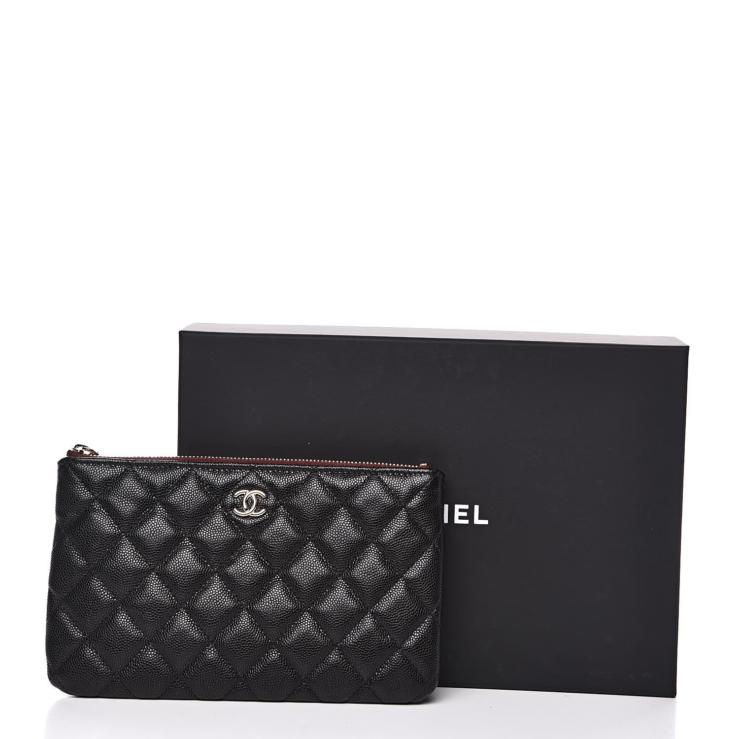 Chanel Caviar Quilted Small Pouch Black 10 of 10