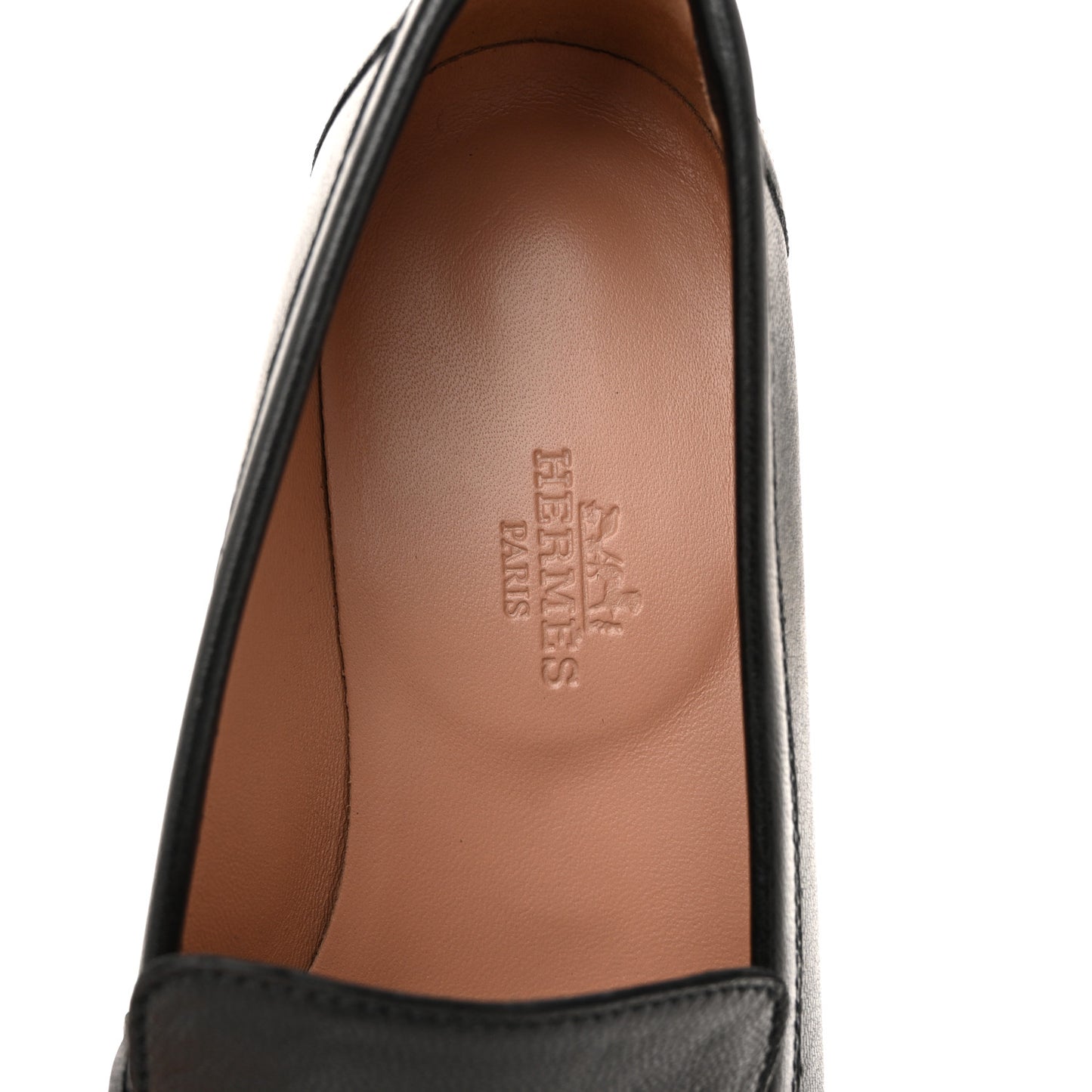Goatskin Womens Paris Loafers 36.5 Black