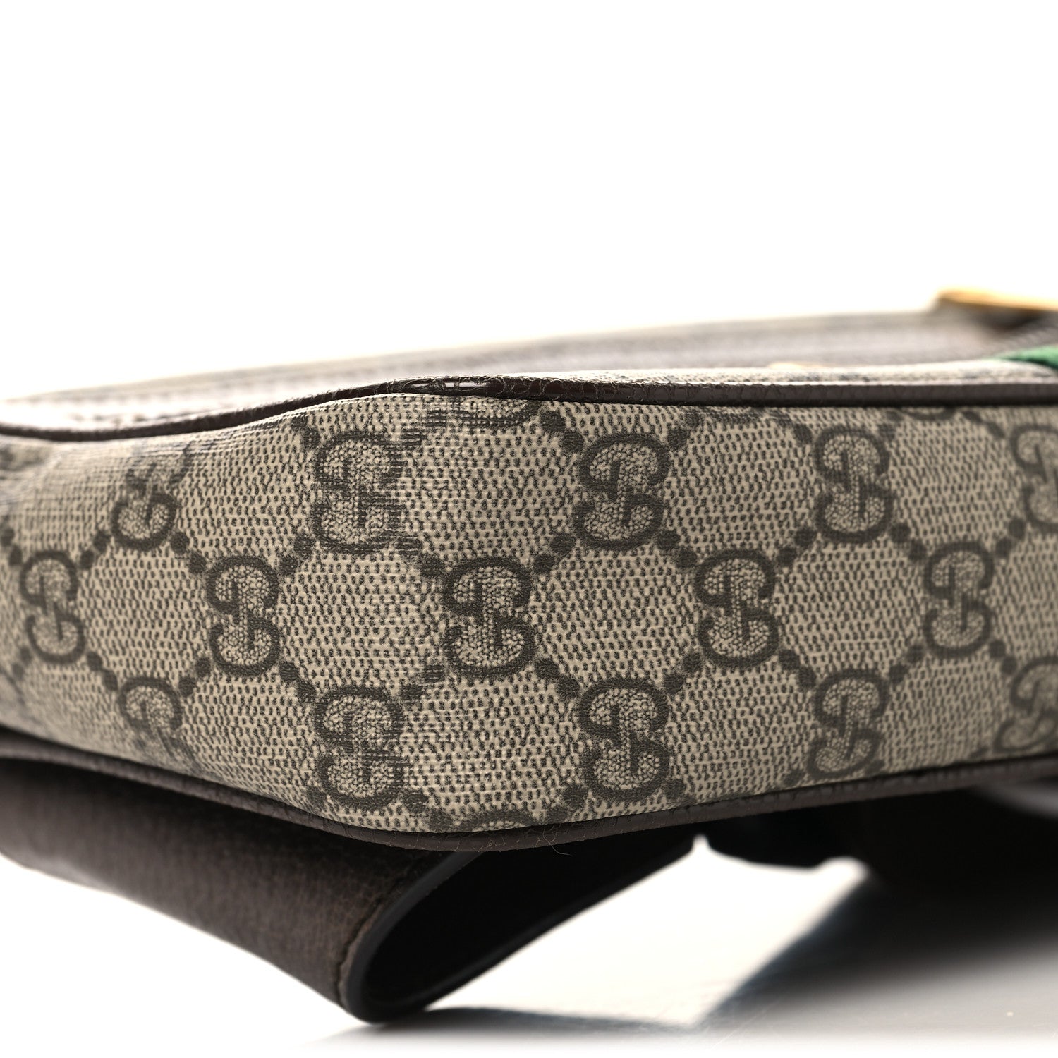 Gucci Soft GG Supreme Monogram Medium Ophidia Belt Bag Dark Brown 9 of 10