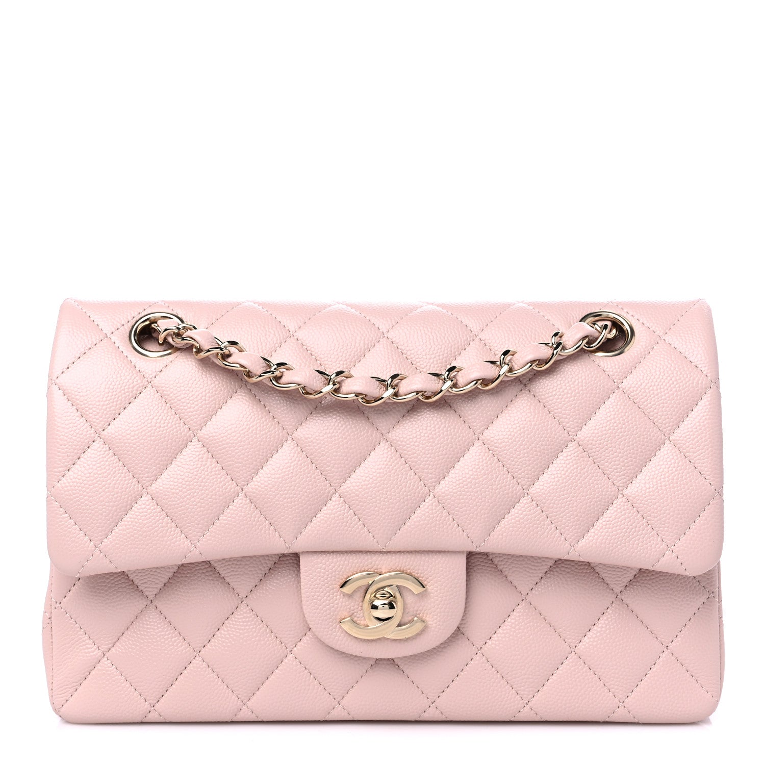 Chanel Caviar Quilted Small Double Flap Light Pink 1 of 11
