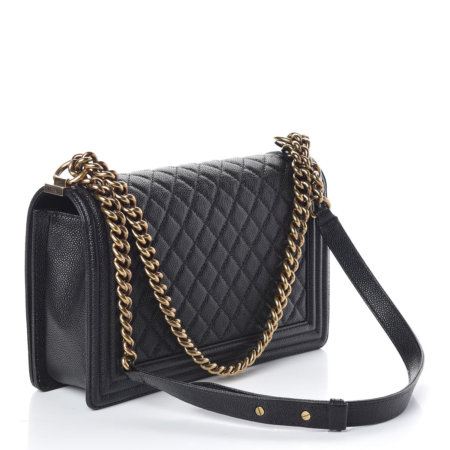 Chanel Caviar Quilted New Medium Boy Flap Black 3 of 10