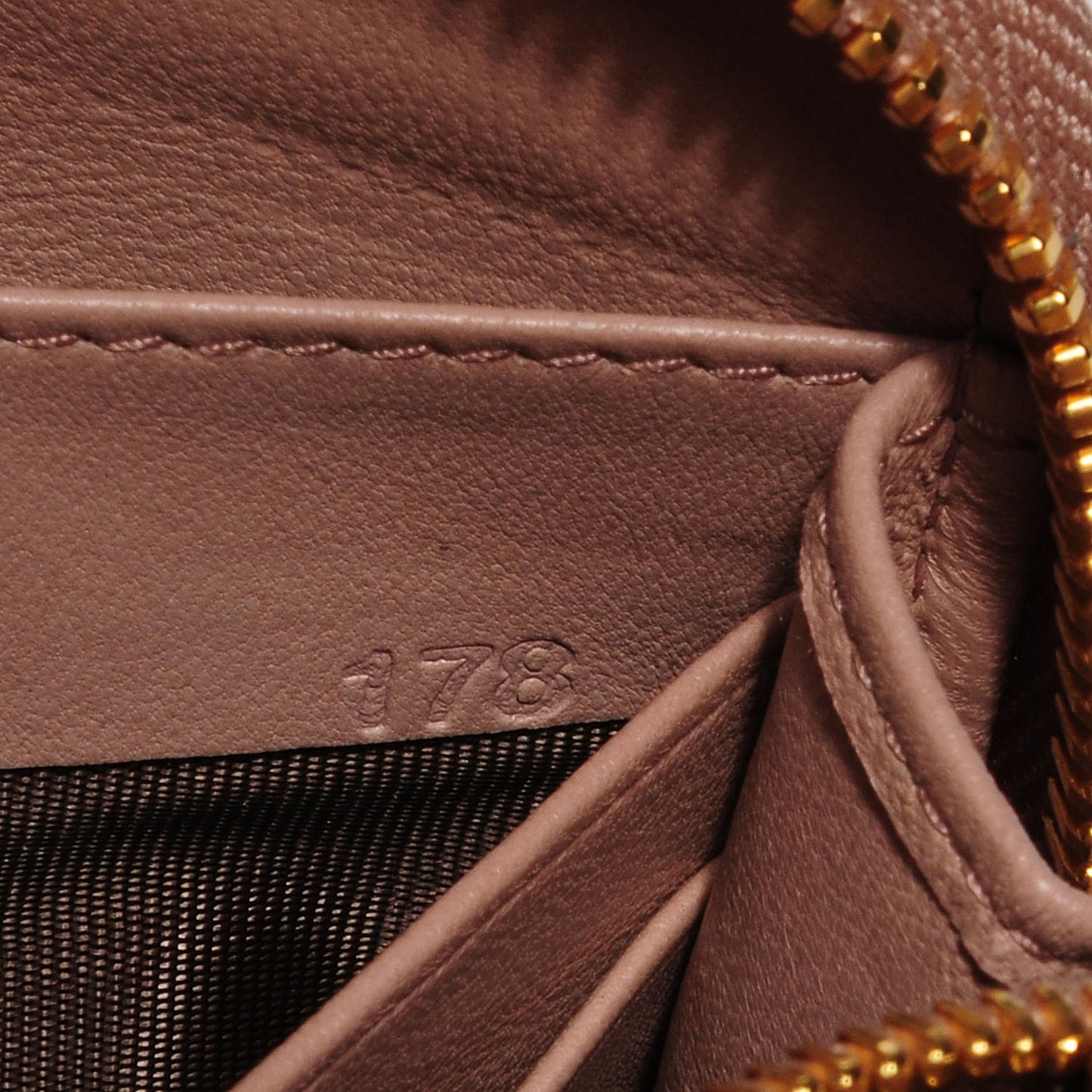 Matelasse Zip Around Wallet Cammeo