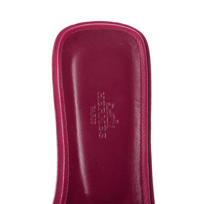Hermes Epsom Oran Sandals 39 Pink 9 of 15