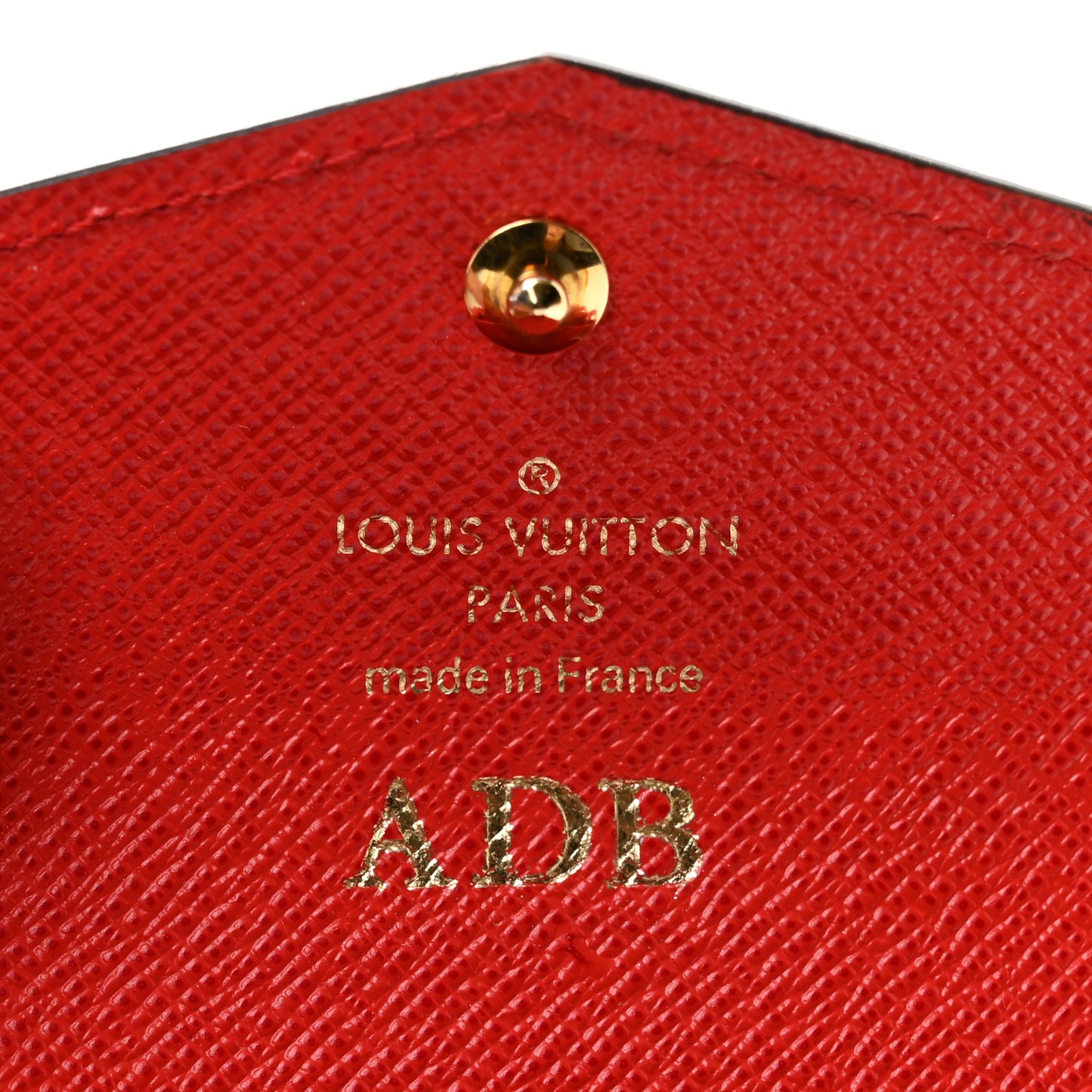 Monogram Sarah Multicartes Coquelicot