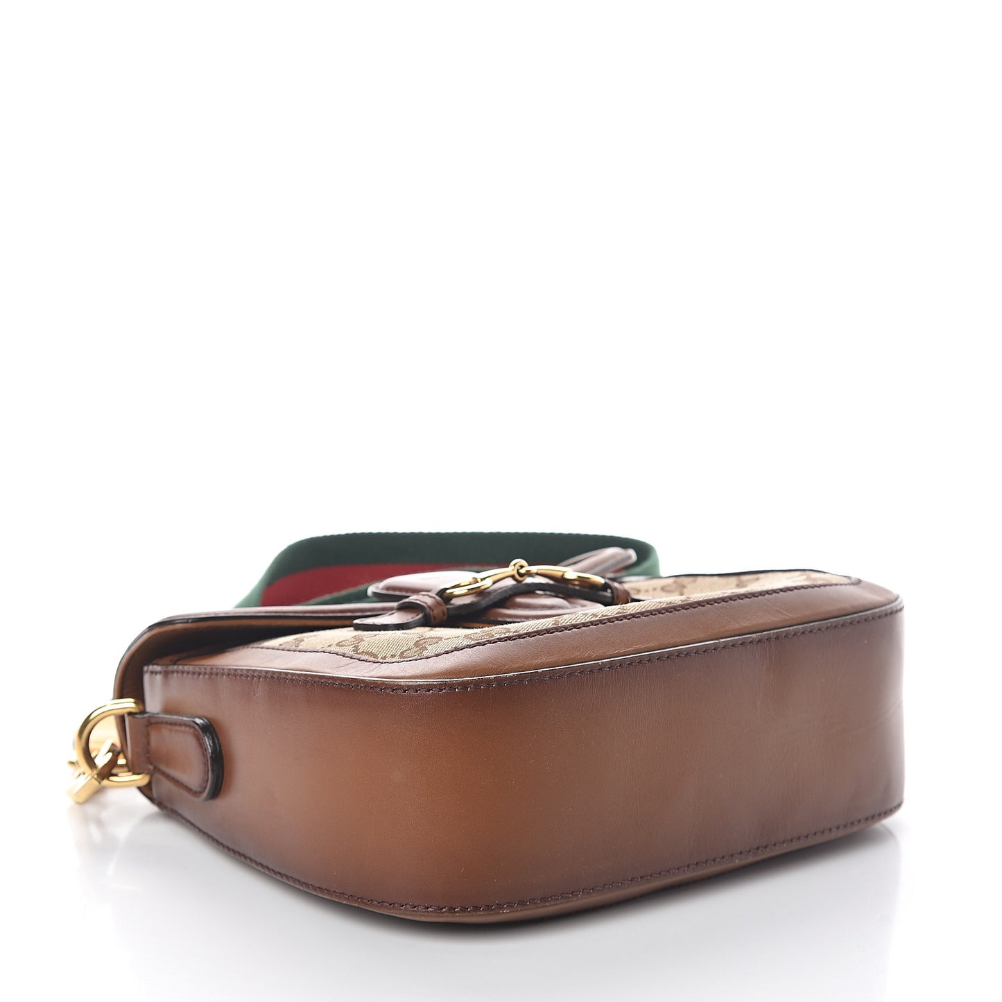 Monogram Medium Lady Web Shoulder Bag Beige Cuir