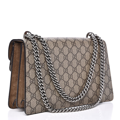 Gucci GG Supreme Monogram Small Dionysus Shoulder Bag Taupe 2 of 15