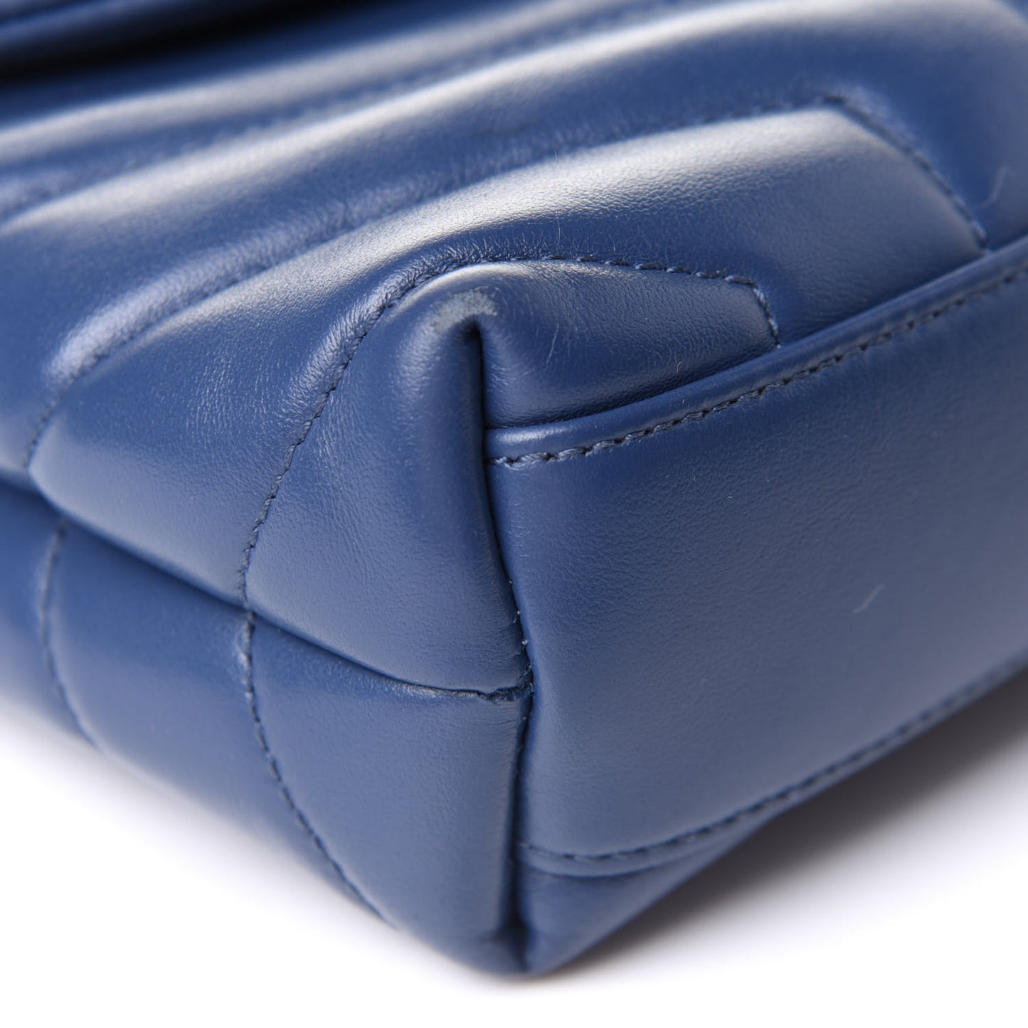 Calfskin Y Quilted Monogram Toy Loulou Chain Satchel Denim