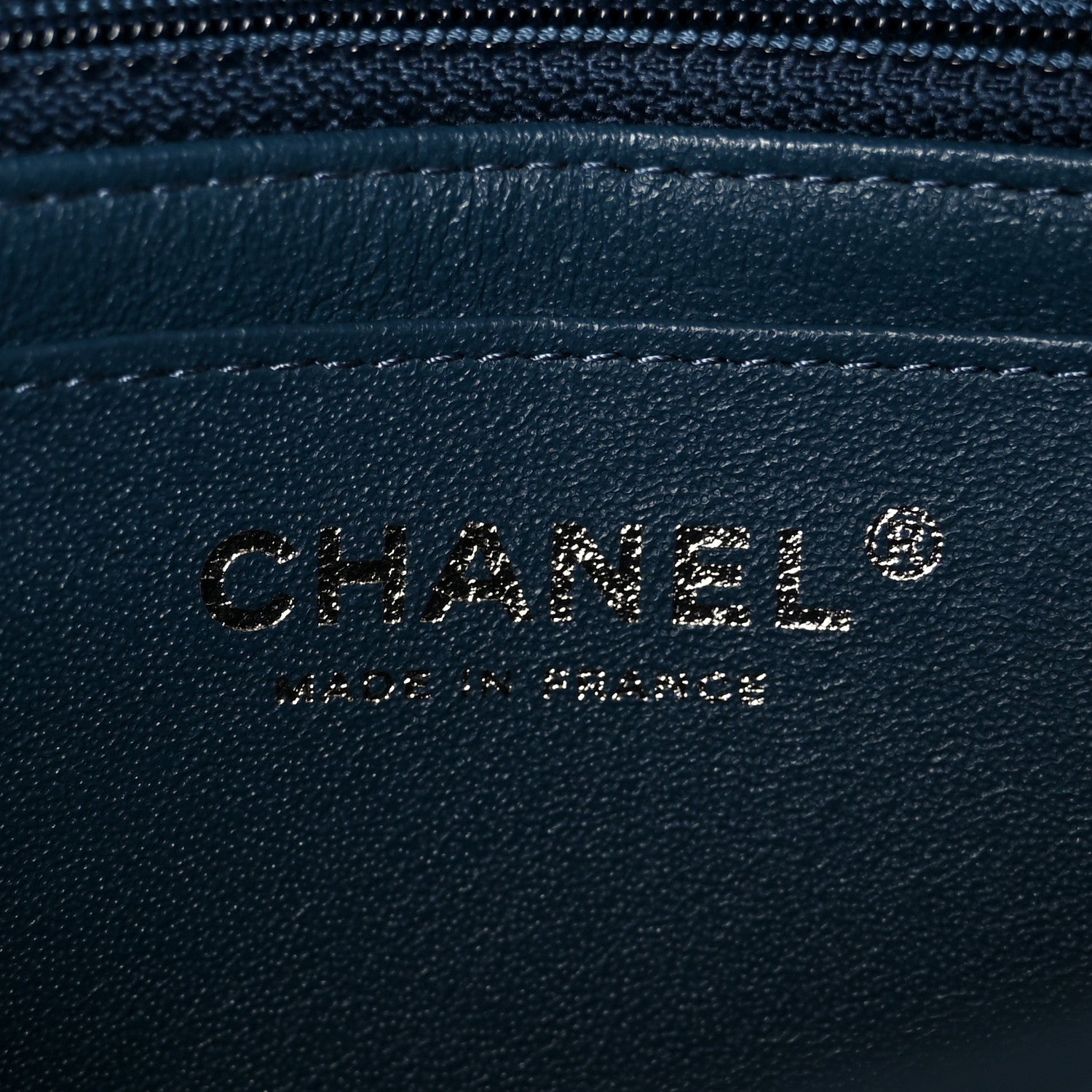 Chanel Lambskin Quilted Mini Rectangular Flap Blue 7 of 11