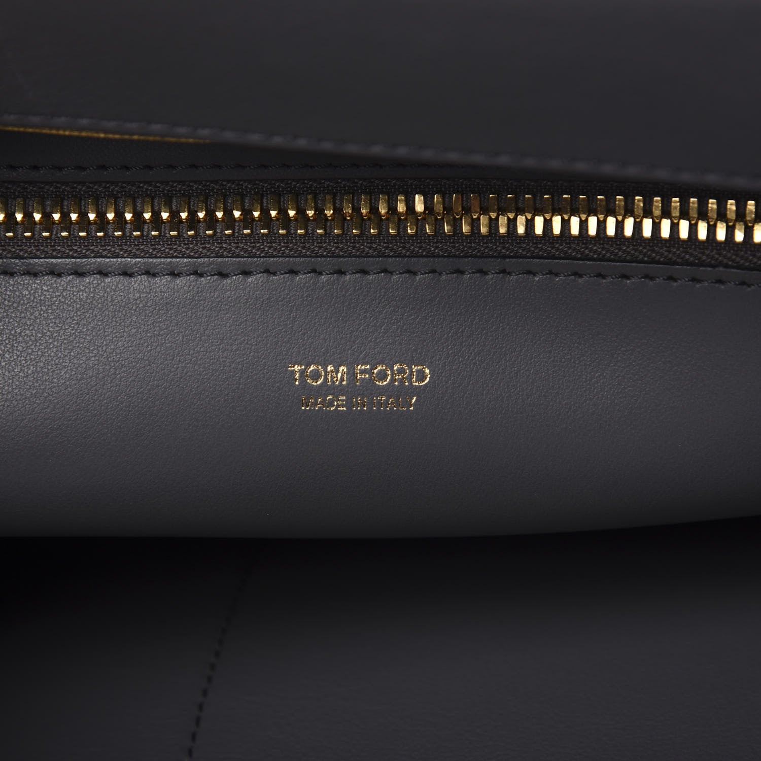 Tom Ford Calfskin Medium India Satchel Grey 5 of 10