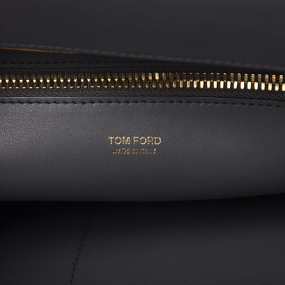 Tom Ford Calfskin Medium India Satchel Grey 5 of 10