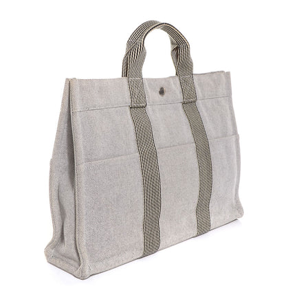 Hermes Canvas Fourre Tout MM Tote 3 of 14