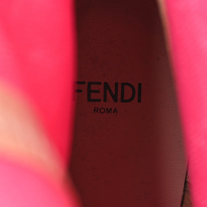 Fendi Technical 3D Mesh FFrame Ankle Boots 40 Pink 7 of 7