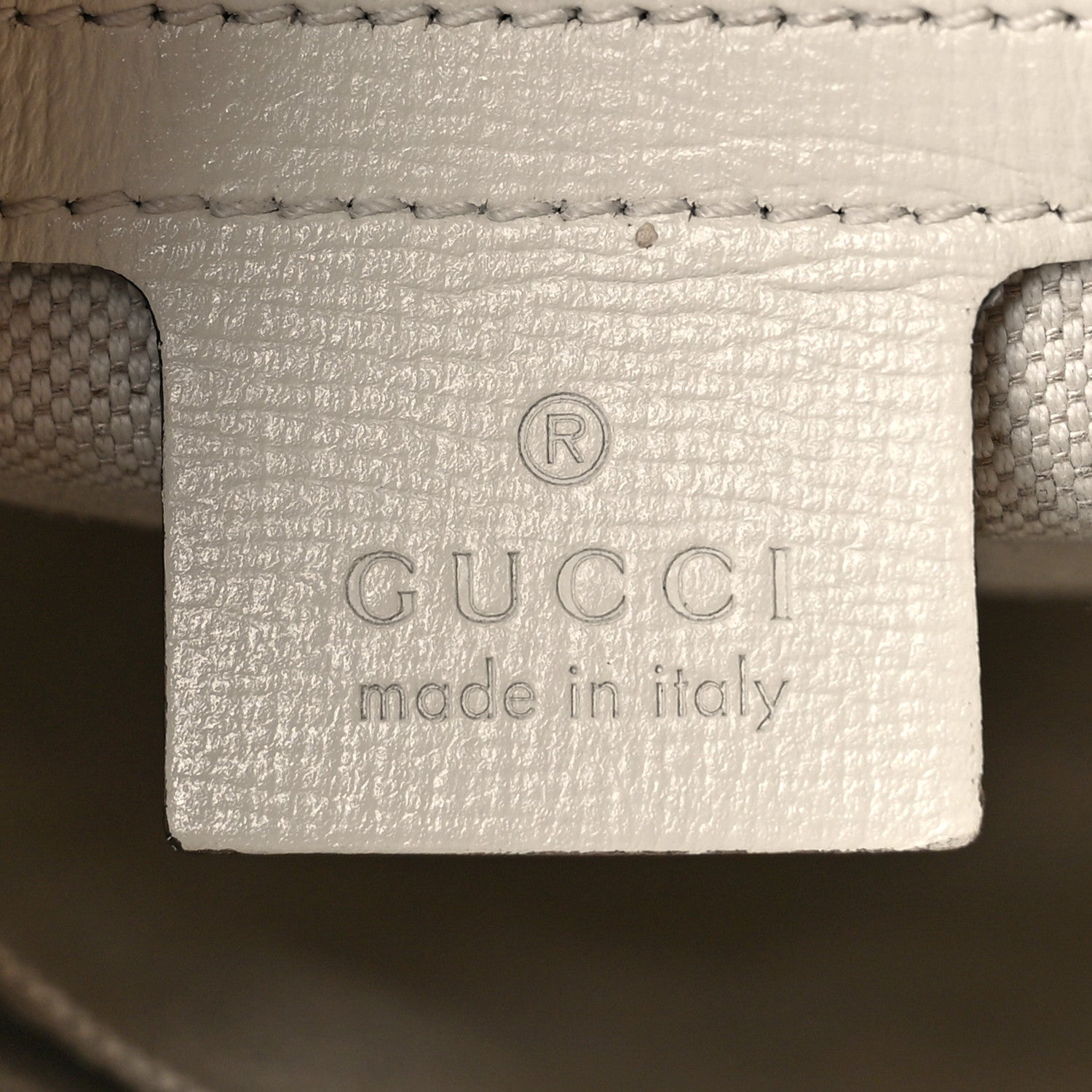 Gucci GG Supreme Monogram Azalea Calfskin Small Horsebit 1955 Top Handle Bag Beige Ebony Mystic White 6 of 9