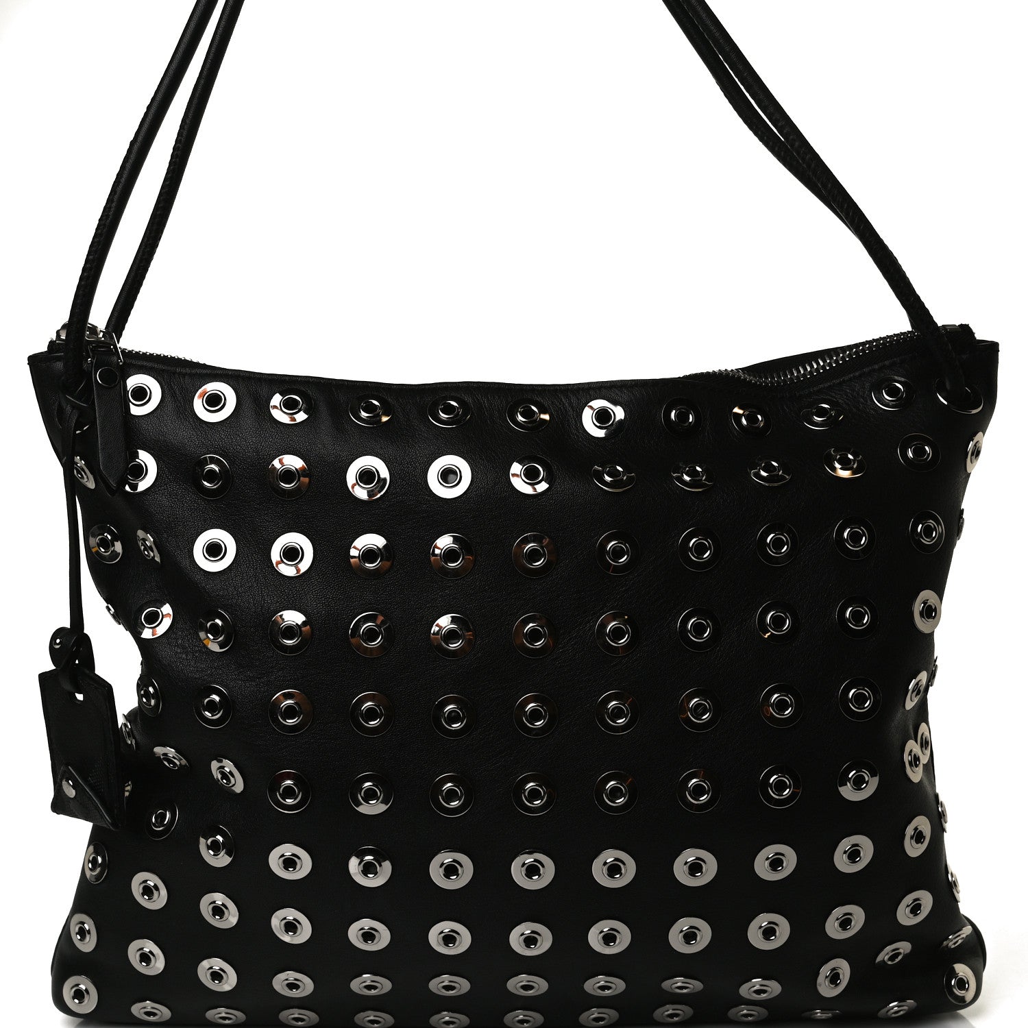 Burberry Calfskin Medium Eyelet Hobo Black 18 of 18