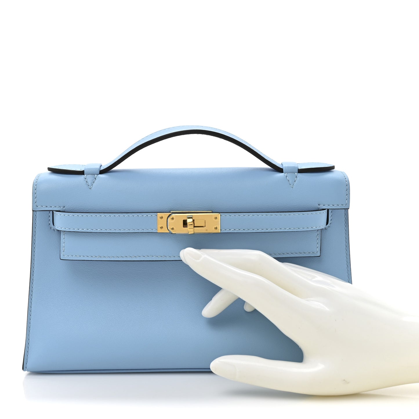 Swift Kelly Pochette Clutch Celeste