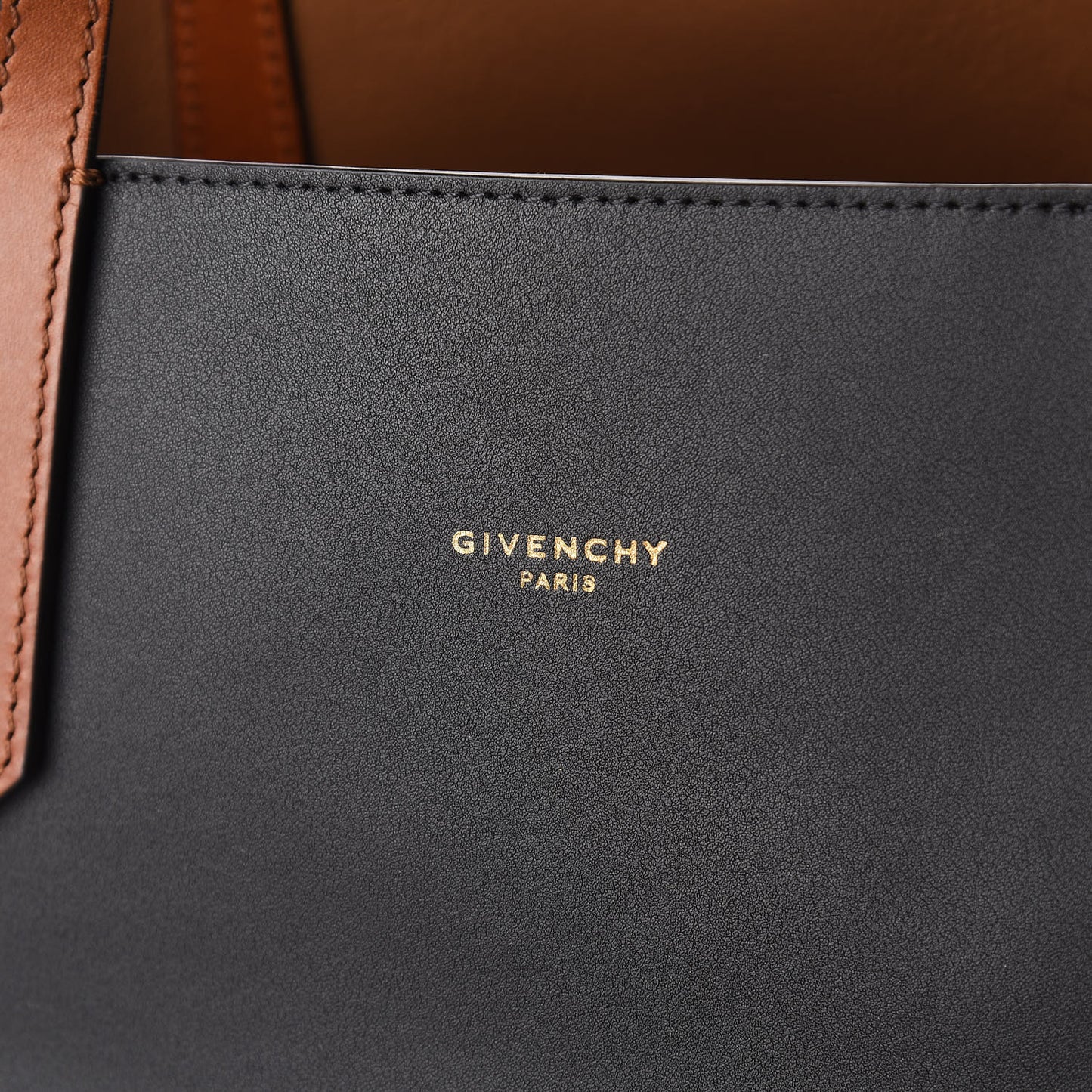 Calfskin Medium GV Shopper Tote Black