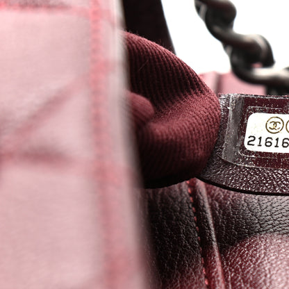 Chanel Goatskin Quilted Medium Perfect Edge Flap Burgundy 7 of 13