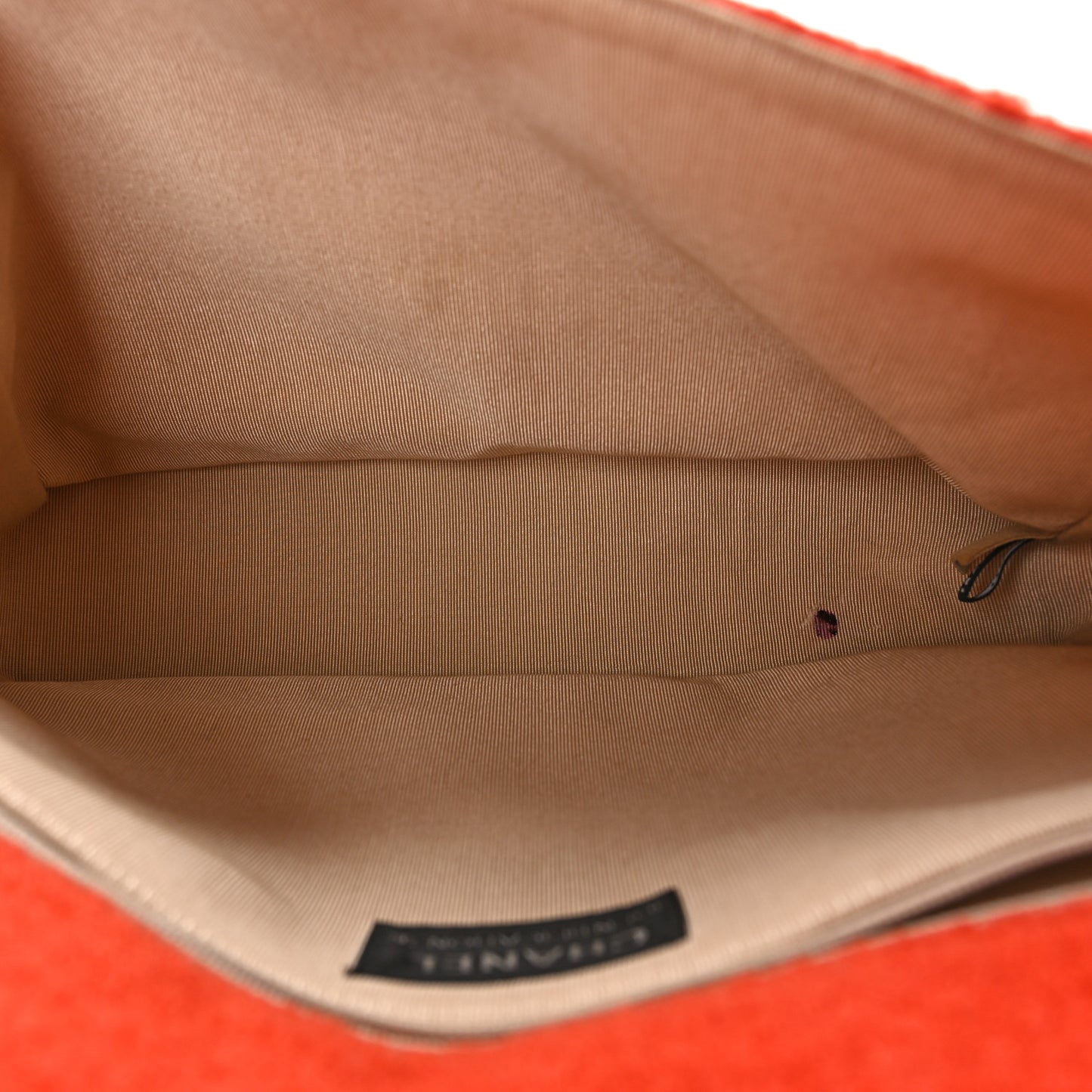 Wool Jumbo Chocolate Bar Mademoiselle Flap Orange