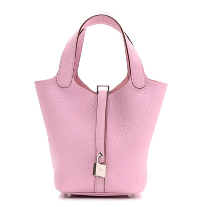 Hermes Taurillon Clemence Picotin Lock 18 PM Mauve Sylvestre 1 of 11